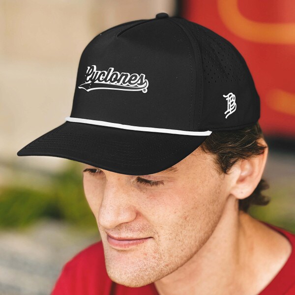 Branded Bills Cyclones Script Black Rope Hat